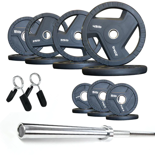 300lb Weight Set + Bar Sparks Fitness Equipment