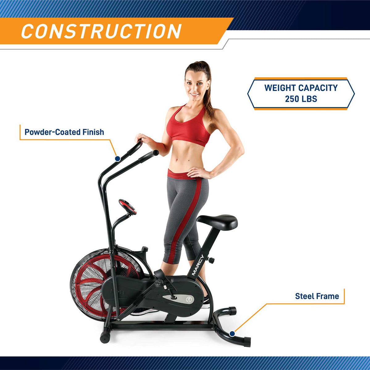Marcy exercise hot sale bike fan