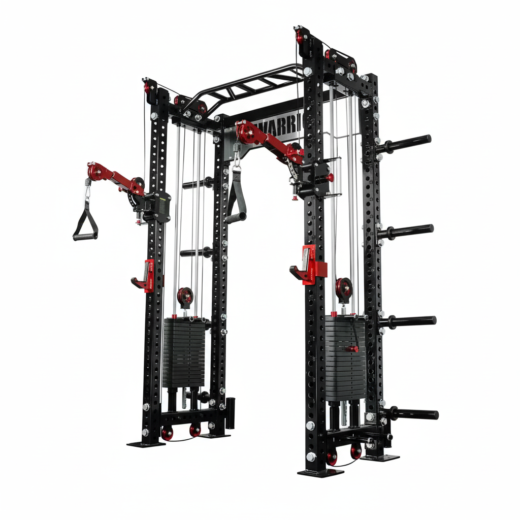 Warrior 2.0 Cable Crossover Pulley Power Rack Gym System