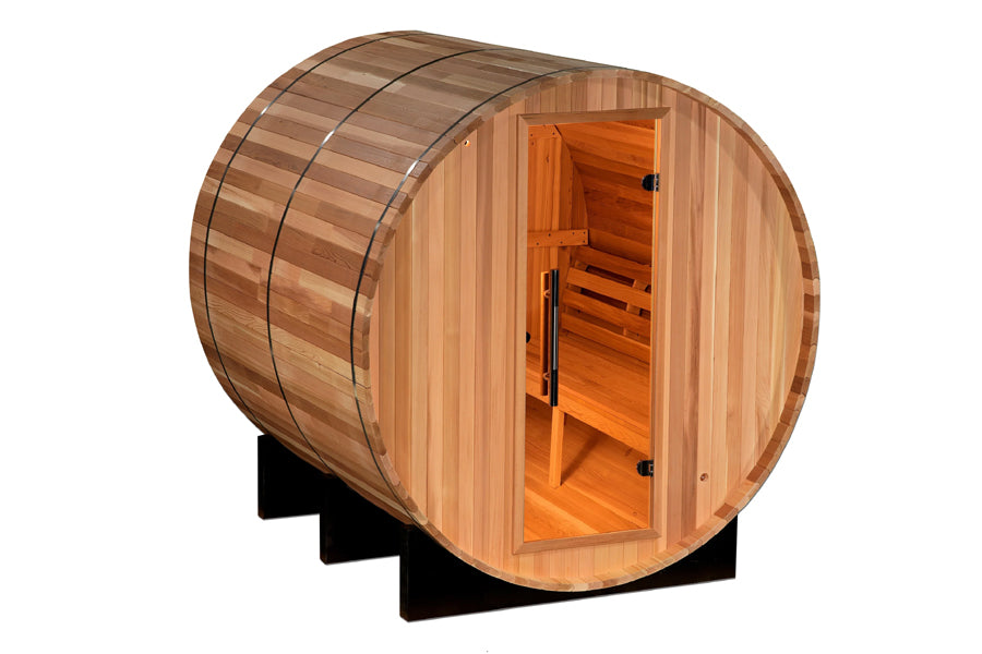 New 2026 "Uppsala" 4 Person Barrel Traditional Steam Sauna
