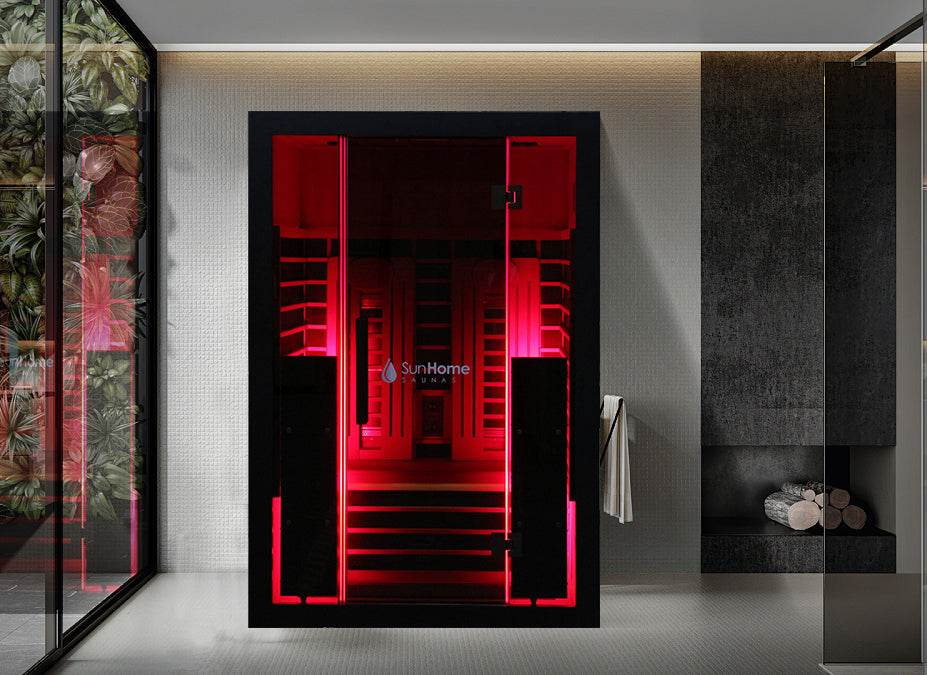 Sun Home Eclipse™ 2-Person Red Light & Infrared Sauna