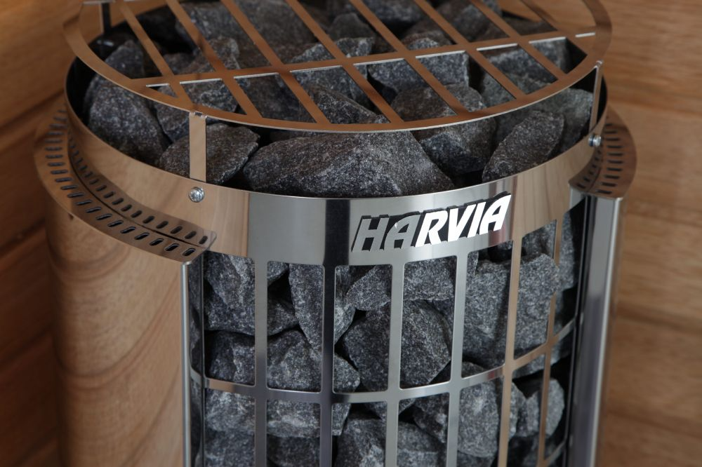 Harvia 6.0kW Stainless Steel Cilindro Heater | Built-in Controls