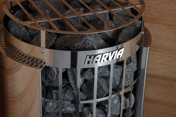 Harvia 9.0kW Stainless Steel Cilindro Heater | Built-in Controls
