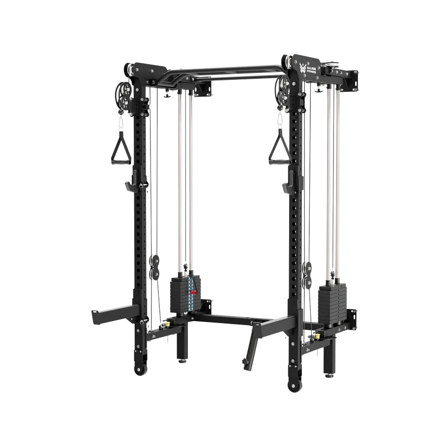 Major Fitness F35 Pro All-In-One Home Gym Wall-Mount Folding Power Rack