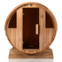4-Person Rustic Cedar Barrel Traditional Sauna with Hariva Heater