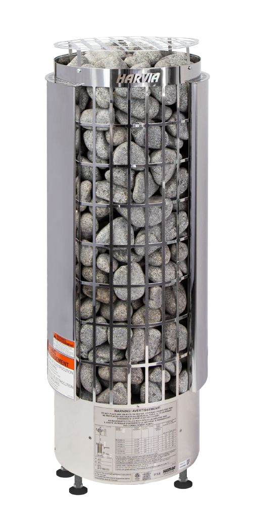 Harvia 9.0kW Stainless Steel Cilindro Heater | CX45 Xenio | WiFi