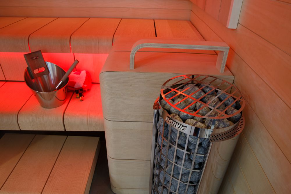 Harvia 6.0kW Stainless Steel Cilindro Heater | Built-in Controls