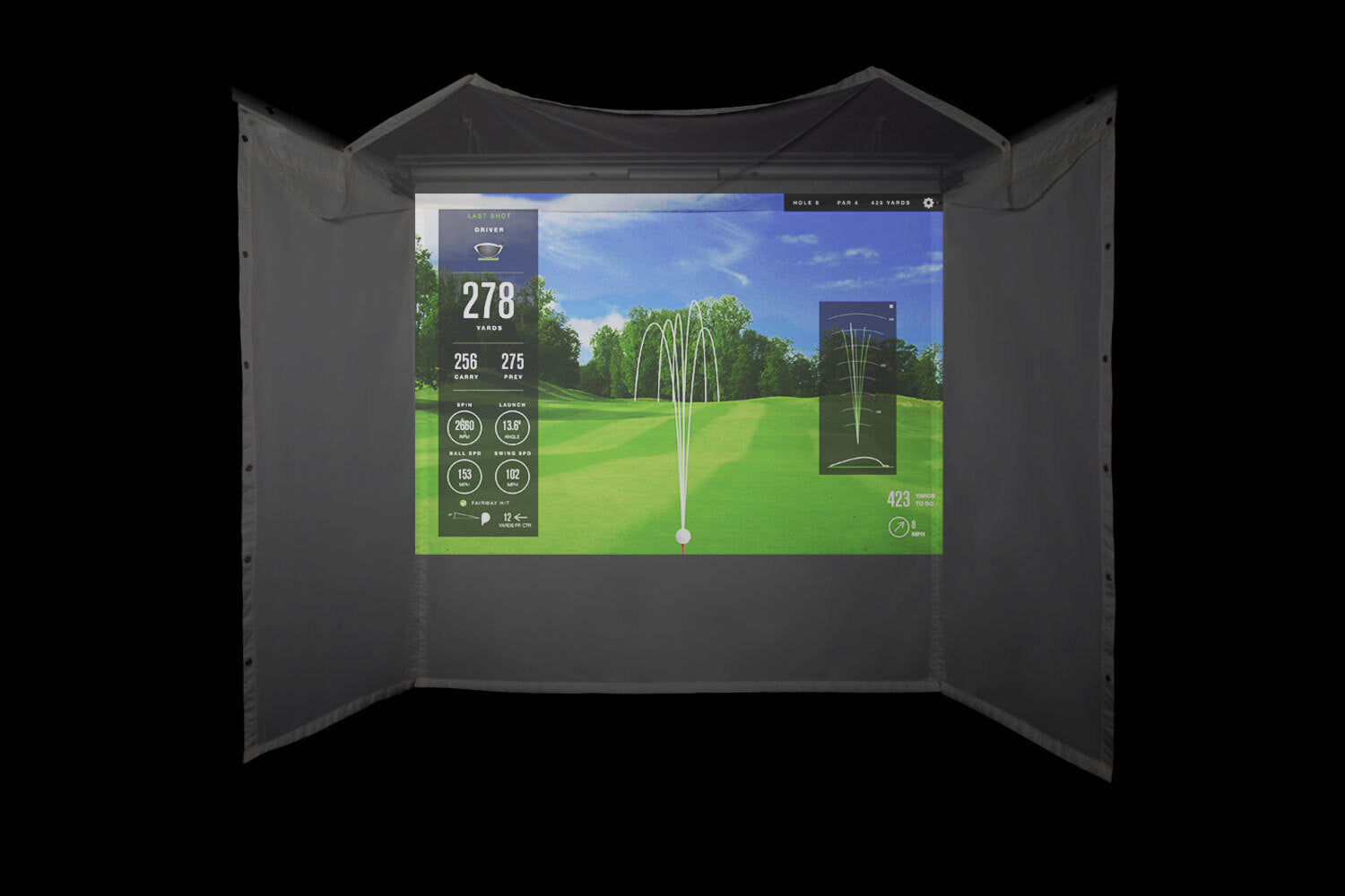 Bushnell Launch PRO Garage Golf Simulator Package
