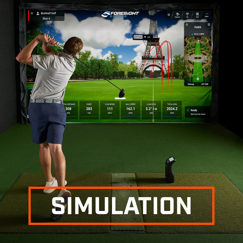Bushnell Launch PRO Garage Golf Simulator Package
