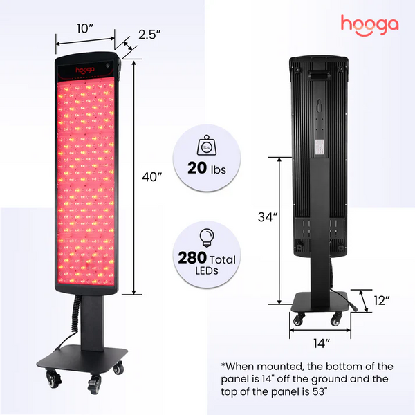Hooga SaunaPRO Red Light Therapy Panel