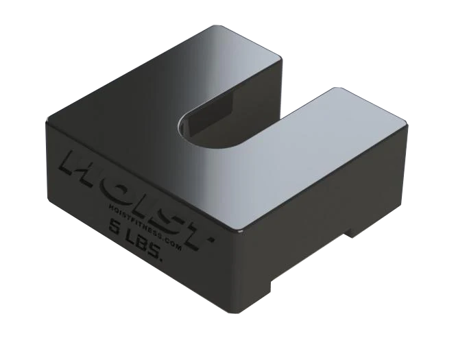 Hoist Fitness 5lb Add-On Weight (Made for Silent Steel Weight Plates) - RS, CMJ, HD, Mi series, and V series gyms