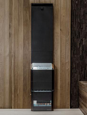 Saunum Air 7 | 6.4kW Black Steel Finish Sauna Heater Package