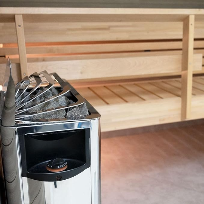 Harvia 6.0kW Stainless Steel Wall Heater | Built-in Controls