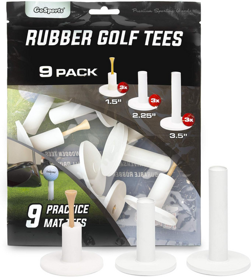 GoSports Rubber Golf Tees 9 Pack