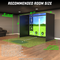 10 x 8 ft Golf Simulator Enclosure Net
