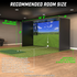 14 x 8 ft Golf Simulator Enclosure Net