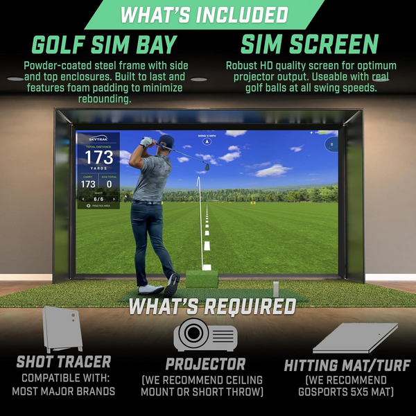 14 x 8 ft Golf Simulator Enclosure Net