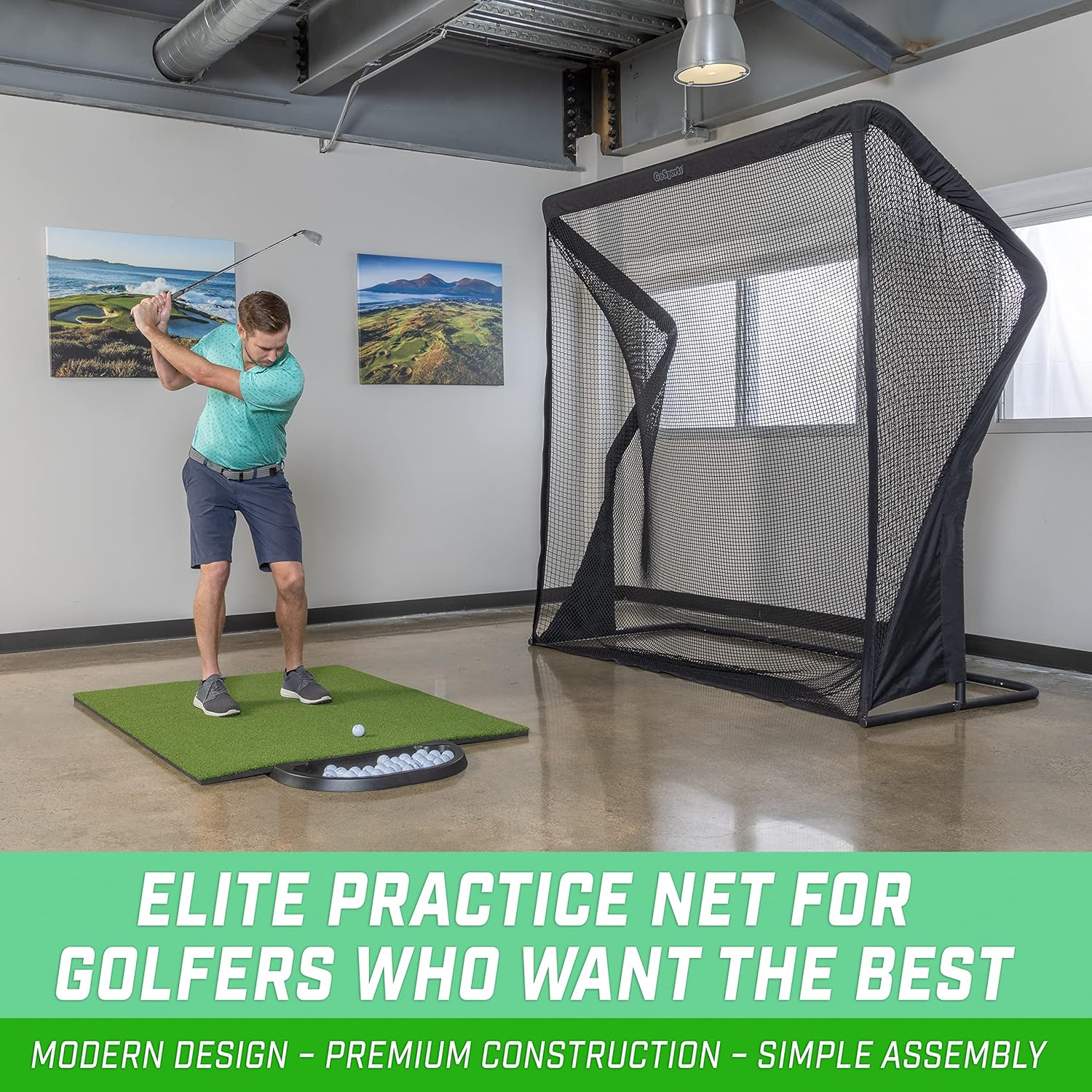 ELITE Golf Practice Net with Steel Frame