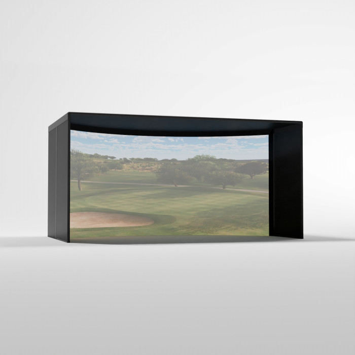 Curved Golf Simulator Enclosure Kit with Impact Screen