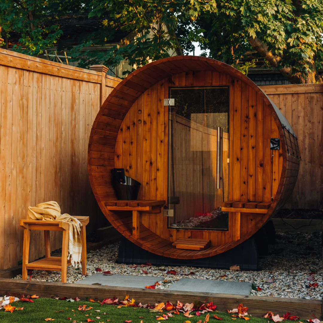 Almost Heaven Vienna 2-Person Canopy Barrel Sauna