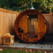 Almost Heaven Vienna 2-Person Canopy Barrel Sauna