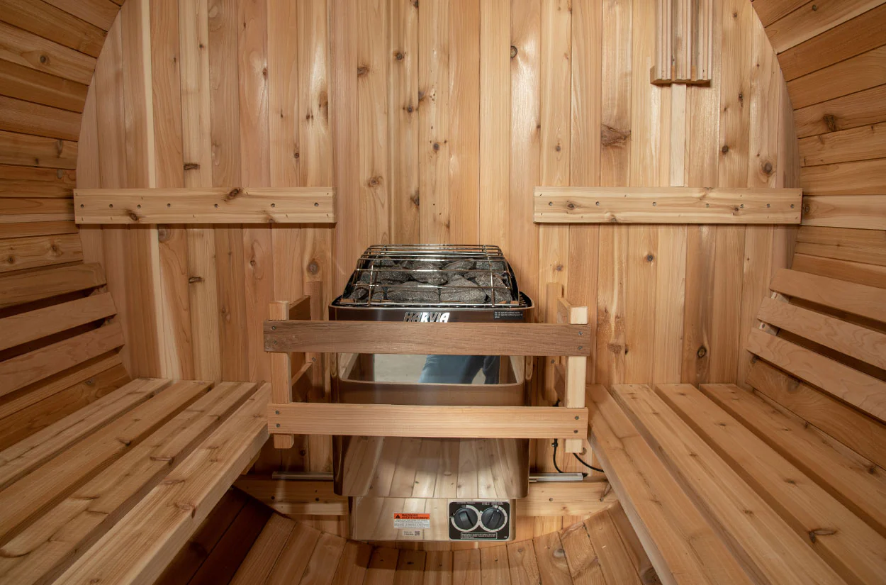 Almost Heaven Watoga 4-Person Barrel Sauna