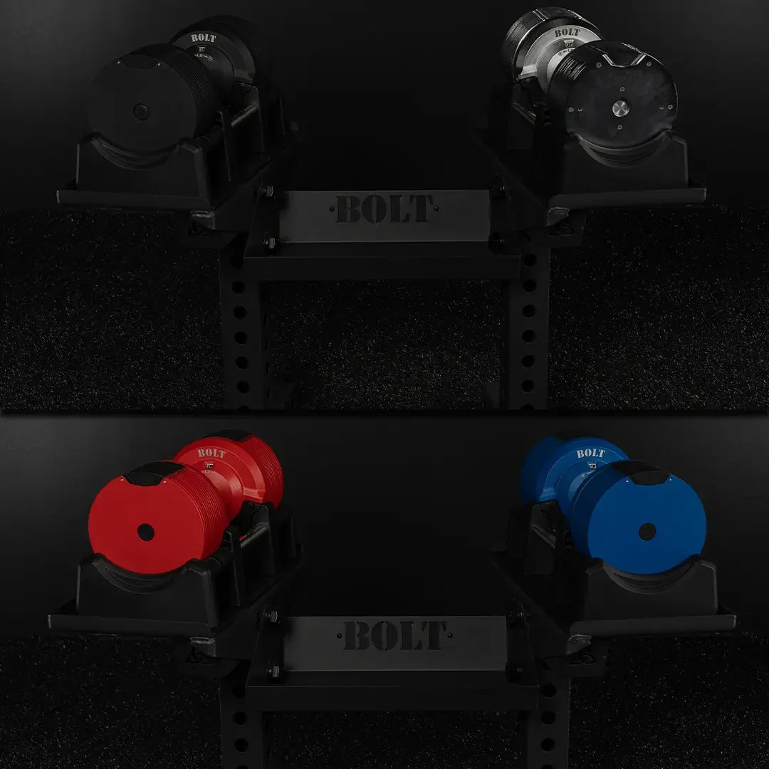 THE REVOLVER Adjustable Dumbbell 92 Lb Black (Pair)