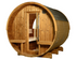 Almost Heaven Evander 6-Person Half-Moon Canopy Barrel Sauna (Heritage Collection)