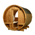 Almost Heaven Evander 6-Person Half-Moon Canopy Barrel Sauna (Heritage Collection)
