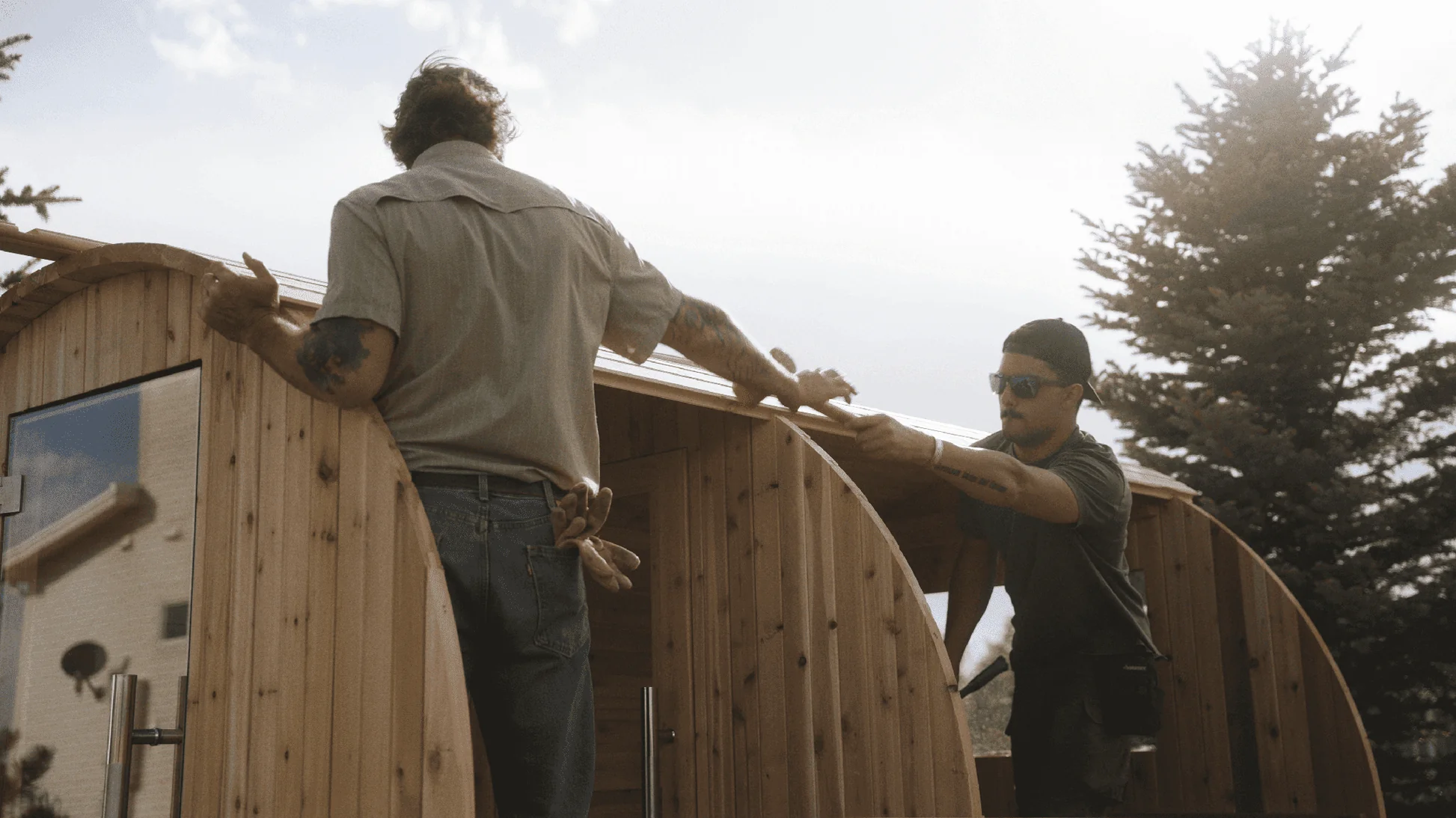 Almost Heaven Shenandoah 4-Person Barrel Sauna