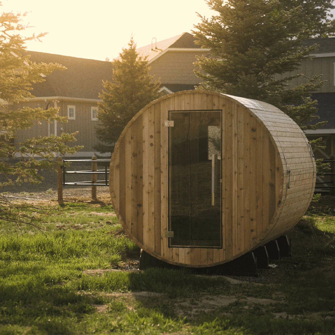 Almost Heaven Shenandoah 4-Person Barrel Sauna