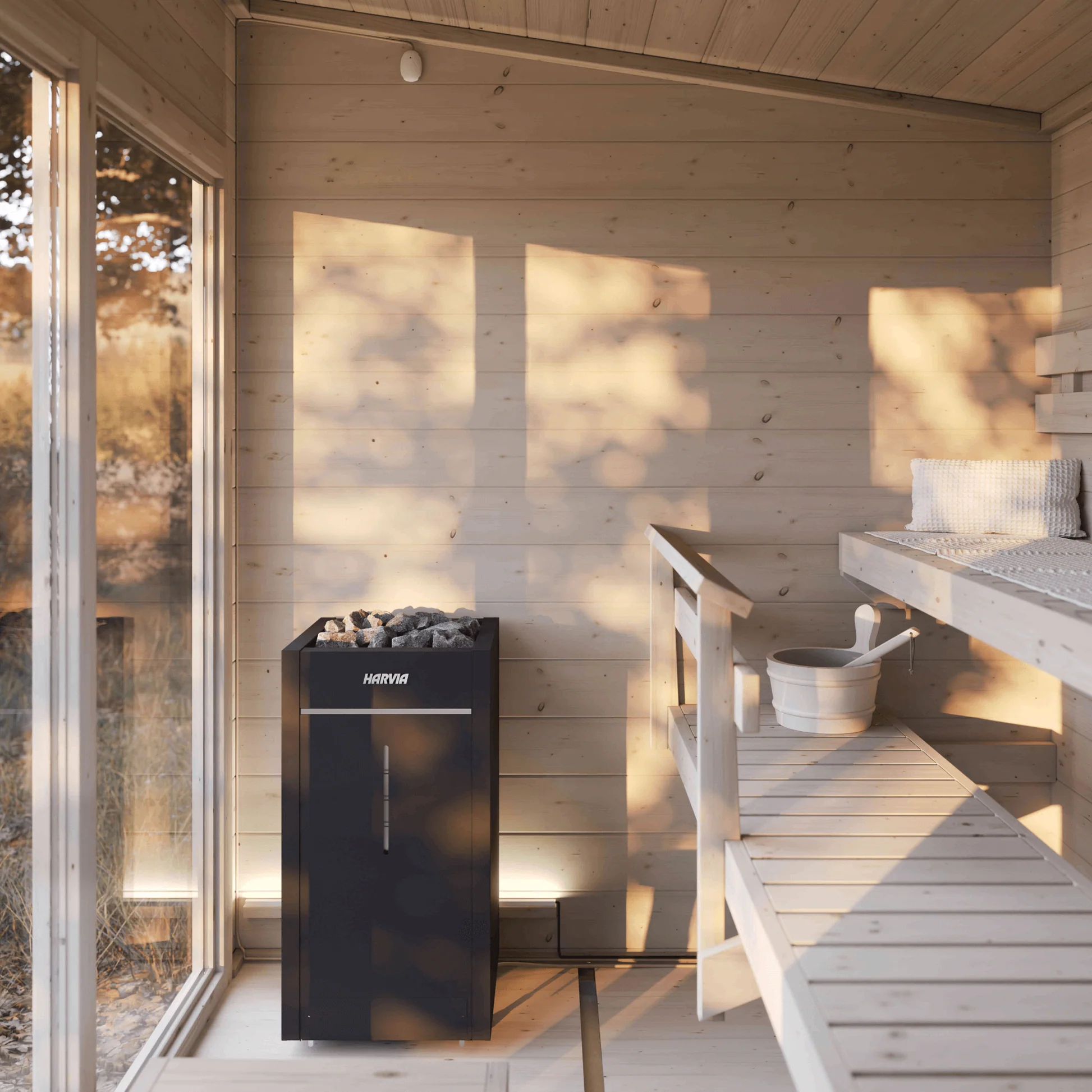 Almost Heaven 4-Person View Outdoor Sauna (Heritage Collection)