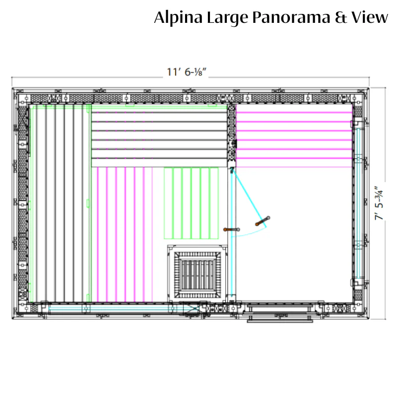 Almost Heaven Alpina Outdoor Sauna (Heritage Collection)