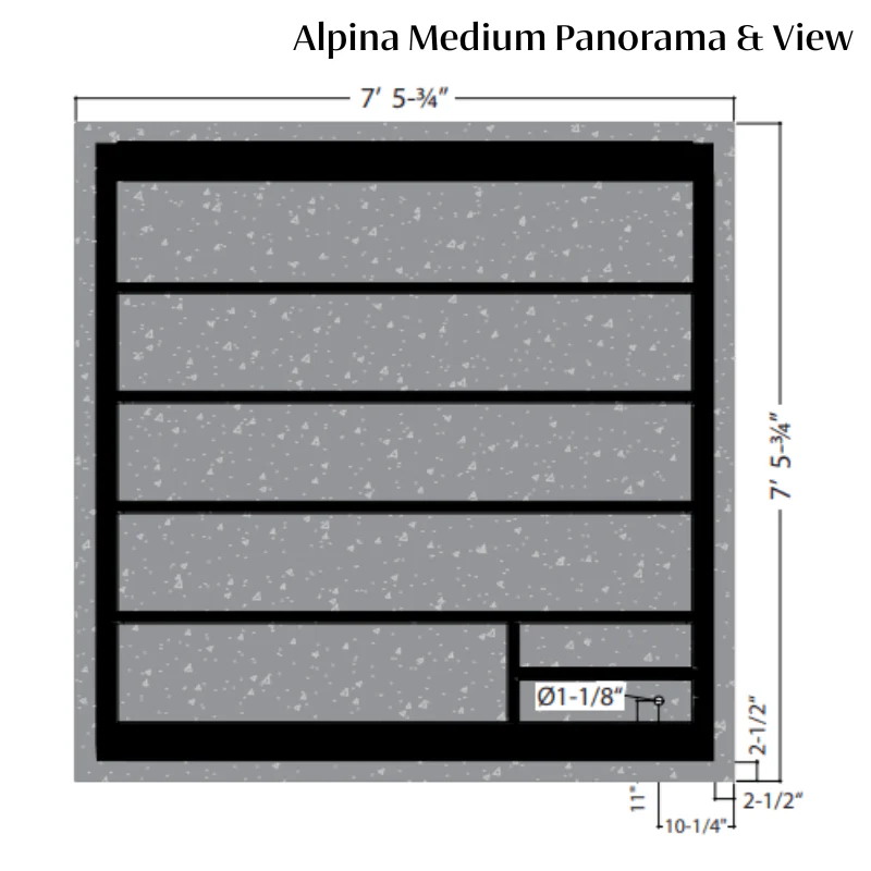 Almost Heaven Alpina Outdoor Sauna (Heritage Collection)