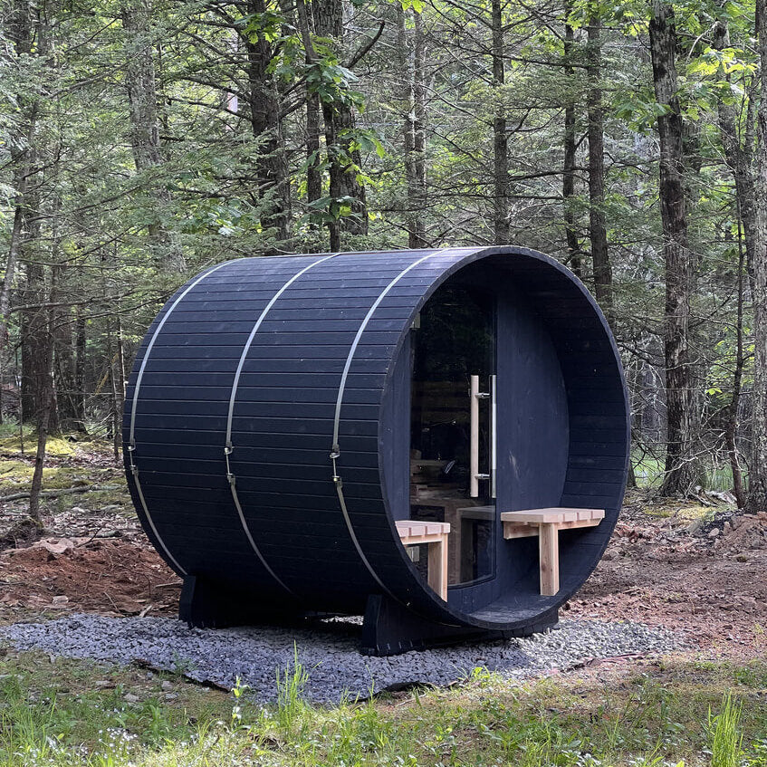 Almost Heaven Audra 2-4 Person Canopy Barrel Sauna