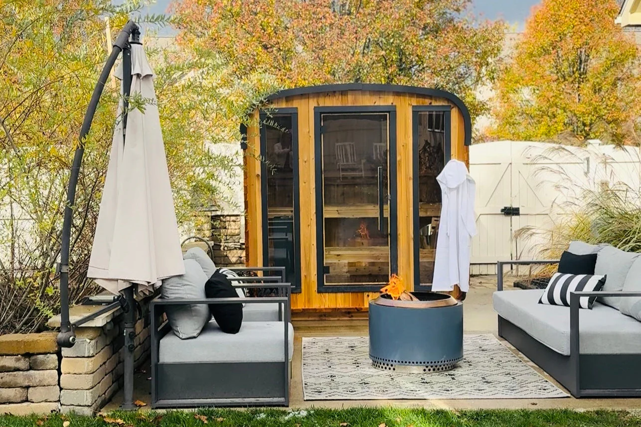Almost Heaven Blackwater 4-6 Person Cube Outdoor Sauna