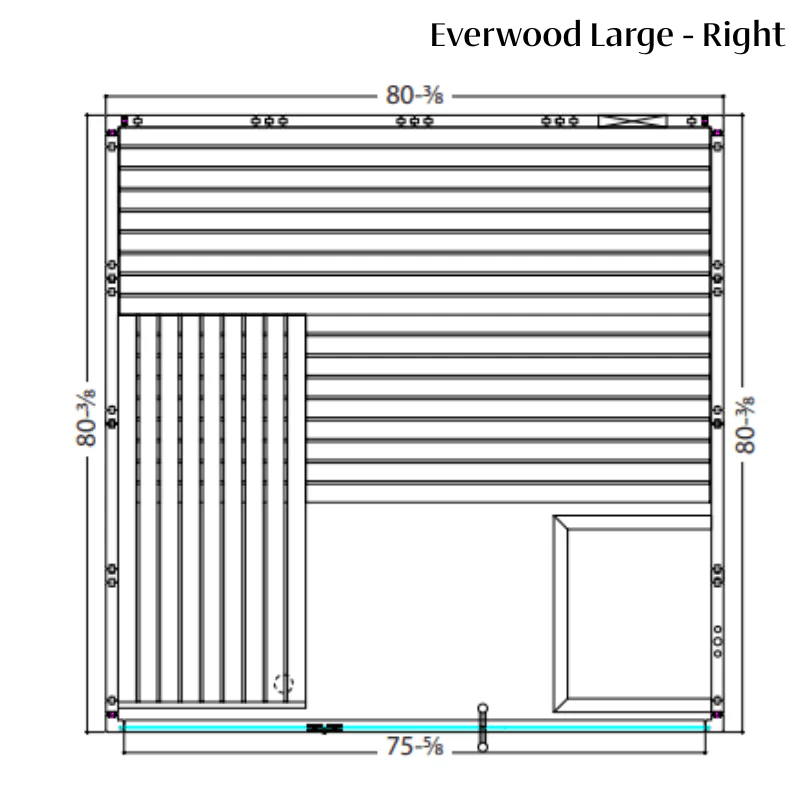 Almost Heaven Everwood 2-5 Person Indoor Sauna (Heritage Collection)