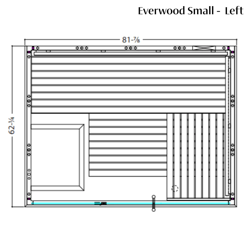 Almost Heaven Everwood 2-5 Person Indoor Sauna (Heritage Collection)