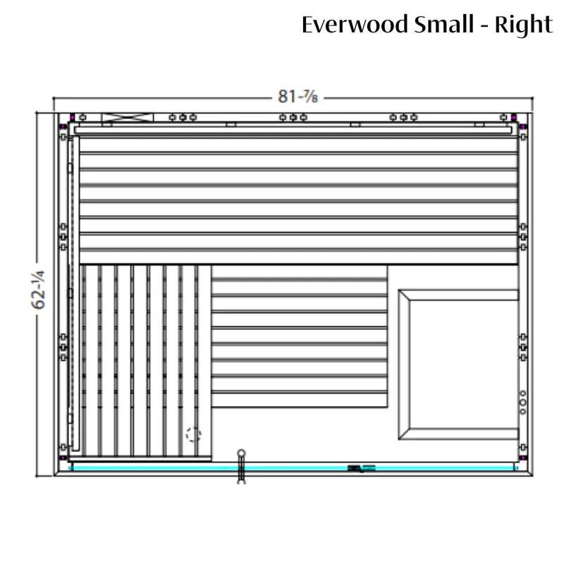 Almost Heaven Everwood 2-5 Person Indoor Sauna (Heritage Collection)