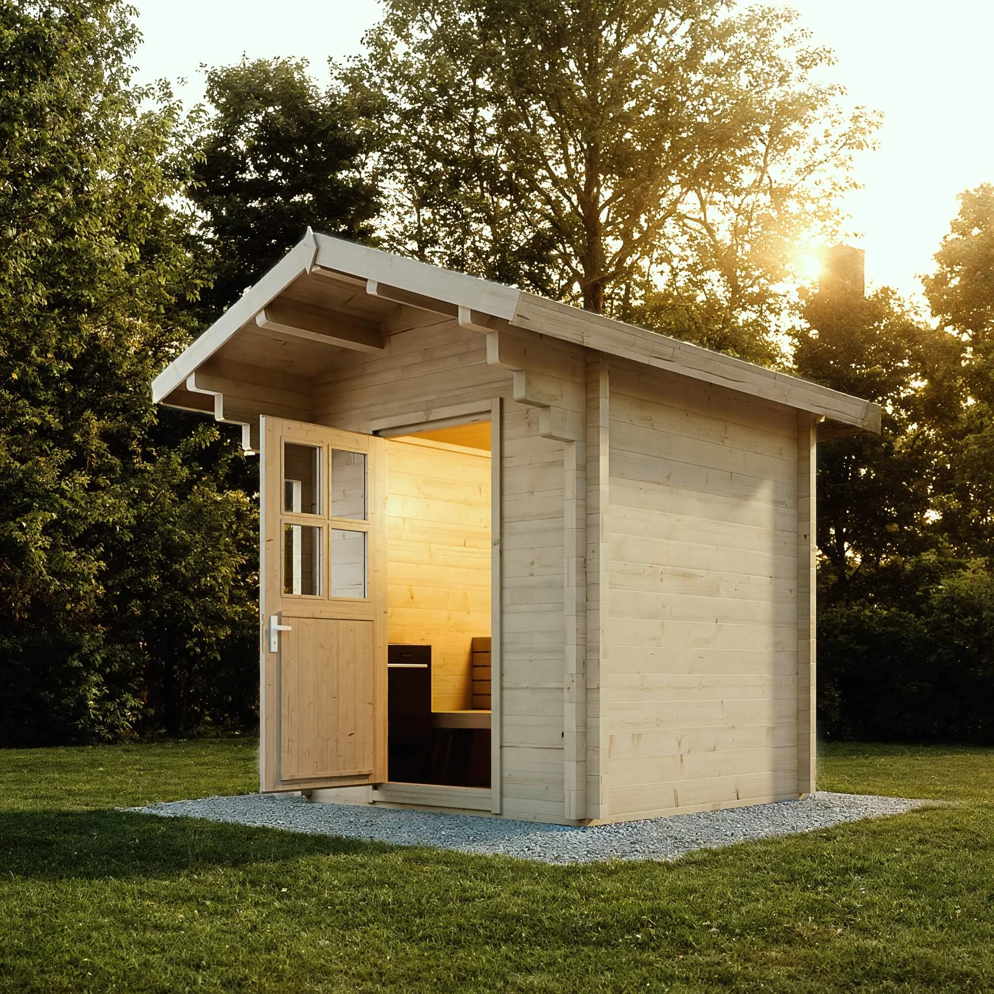 Almost Heaven Saddle Mountain 4-6 Person Outdoor Sauna (Heritage Collection)