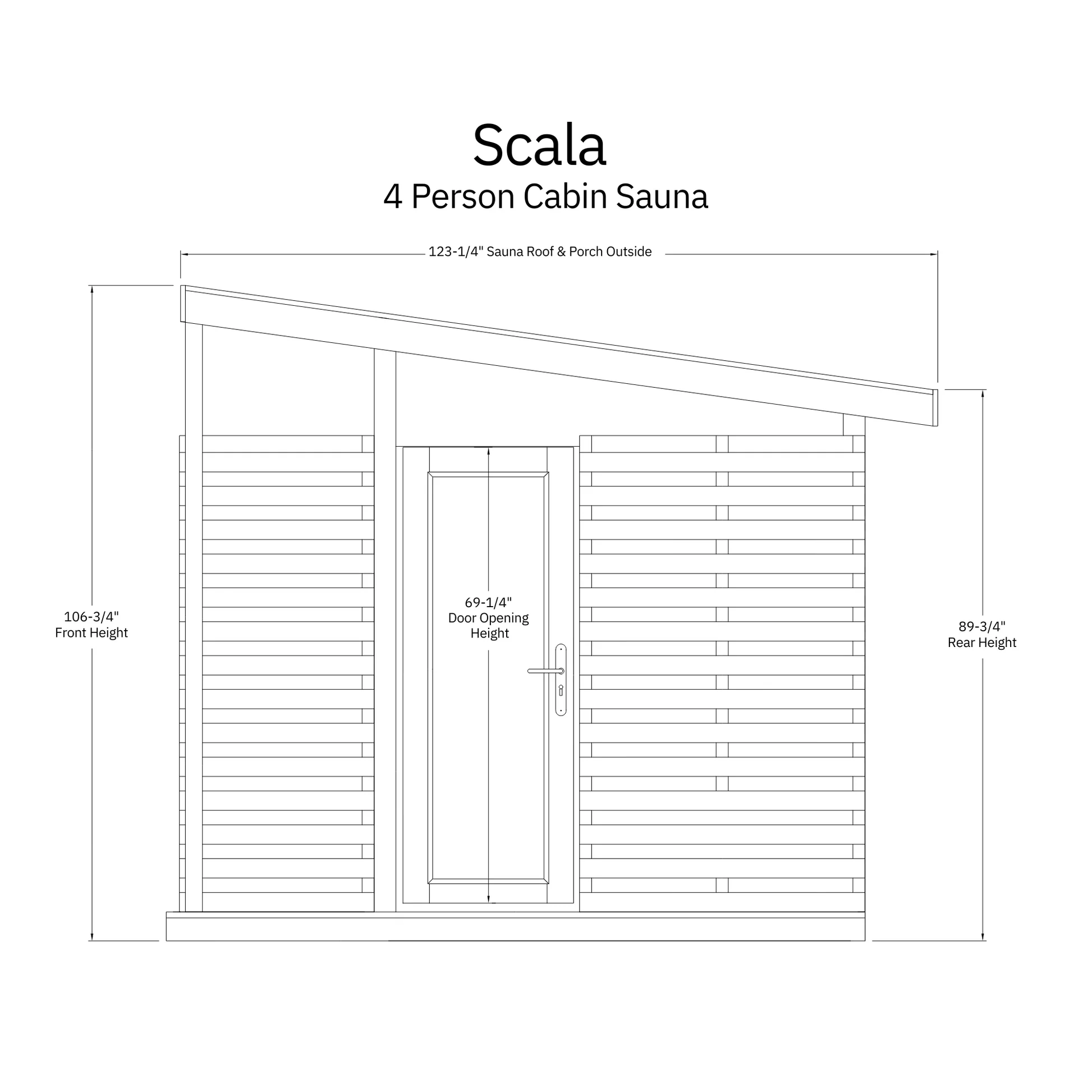Almost Heaven 3-6 Person Timberline Outdoor Sauna (Heritage Collection)