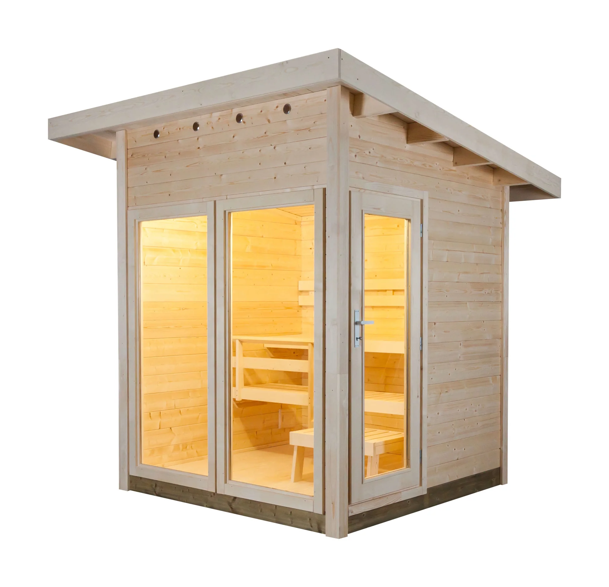 Almost Heaven 4-Person View Outdoor Sauna (Heritage Collection)