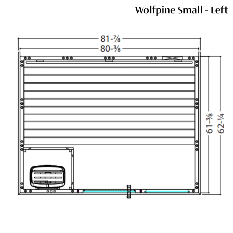Almost Heaven Wolfpine 2-5 Person Indoor Sauna (Heritage Collection)