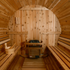 Almost Heaven Charleston 4-Person Canopy Barrel Sauna