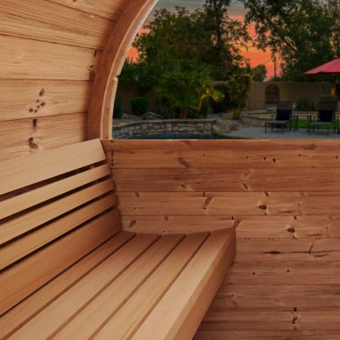 Model E8W 6 Person Traditional Sauna Barrel Sauna