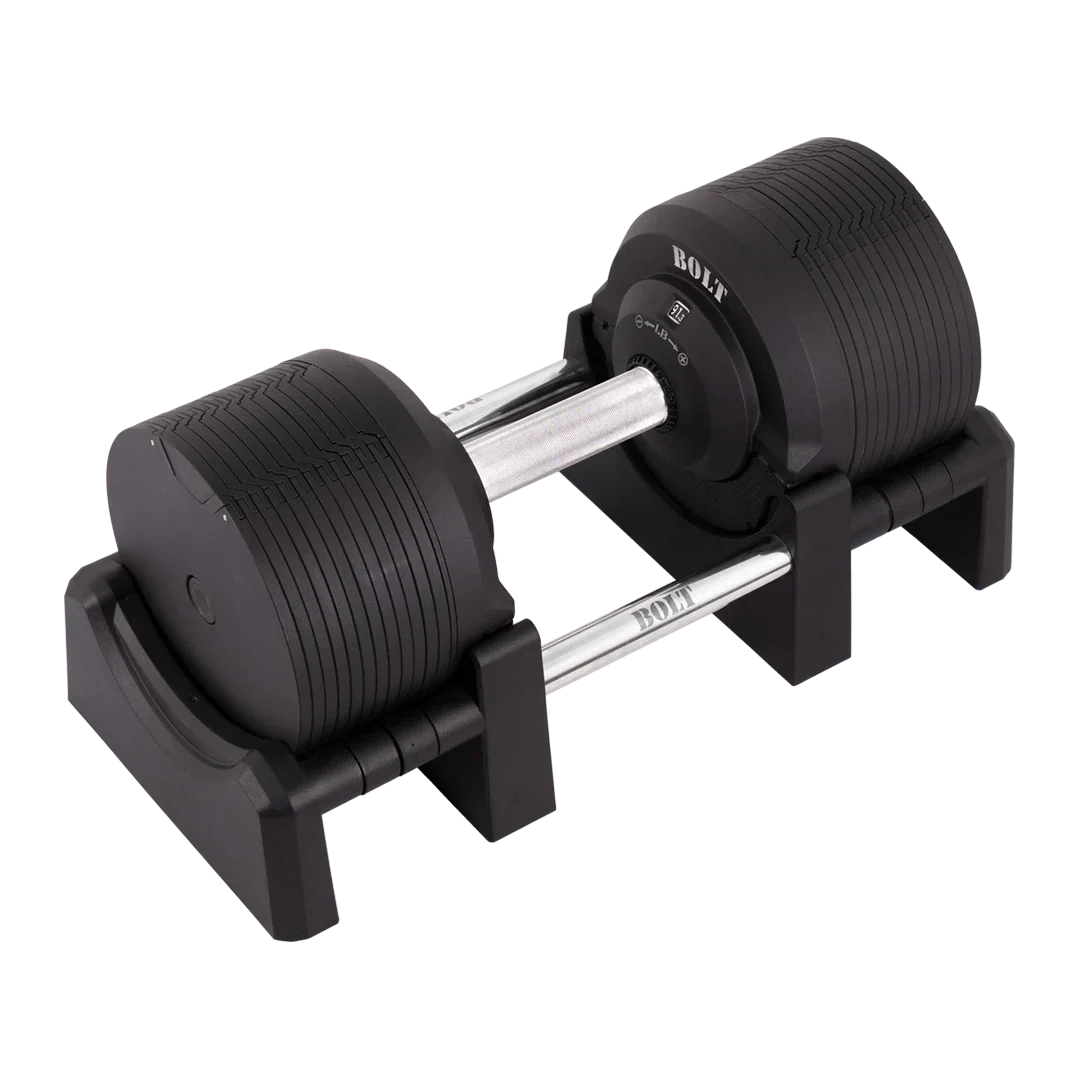 THE REVOLVER Adjustable Dumbbell 92 Lb Black (Pair)