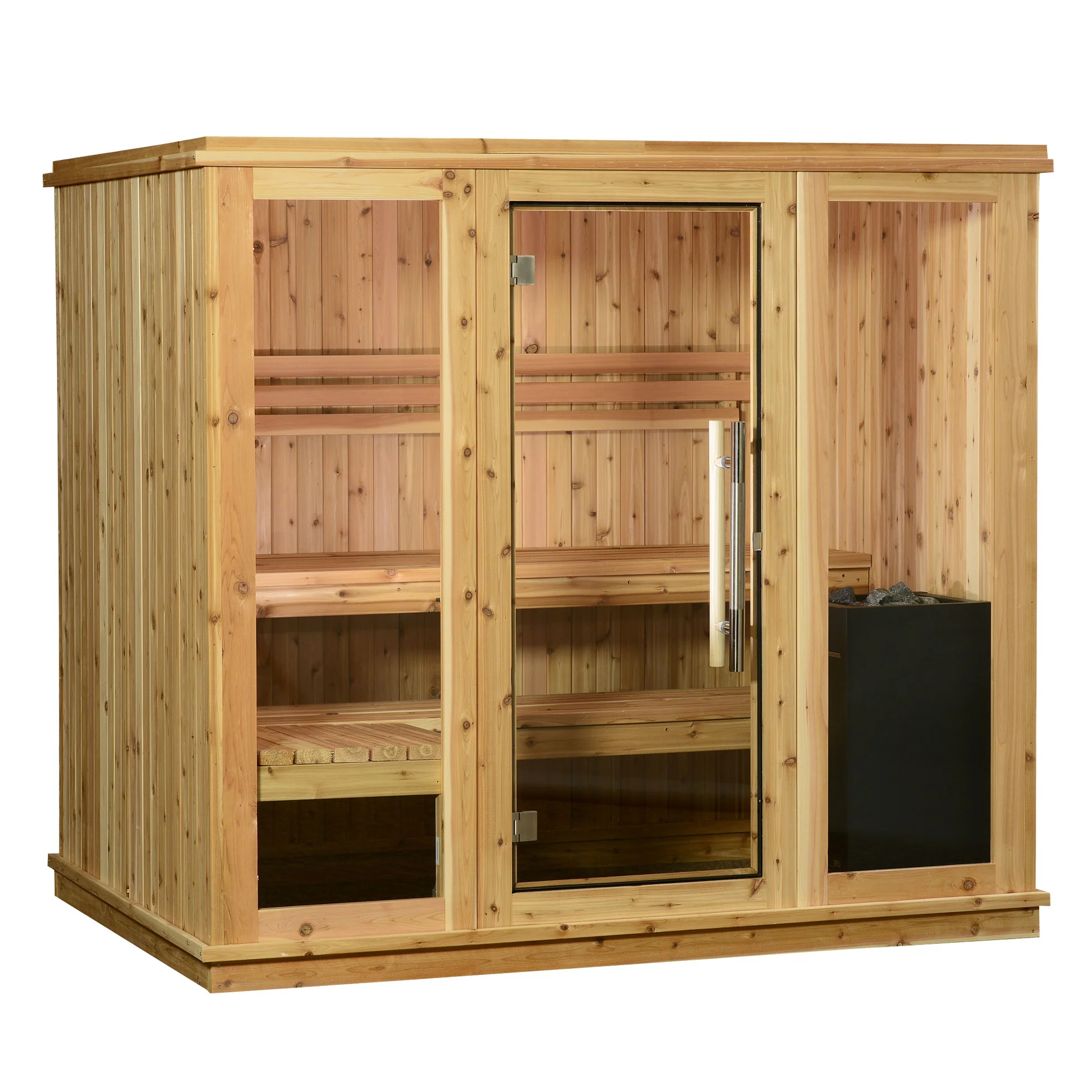 Almost Heaven Bridgeport 6-Person Indoor Sauna (Respite Series - Hybrid Option)