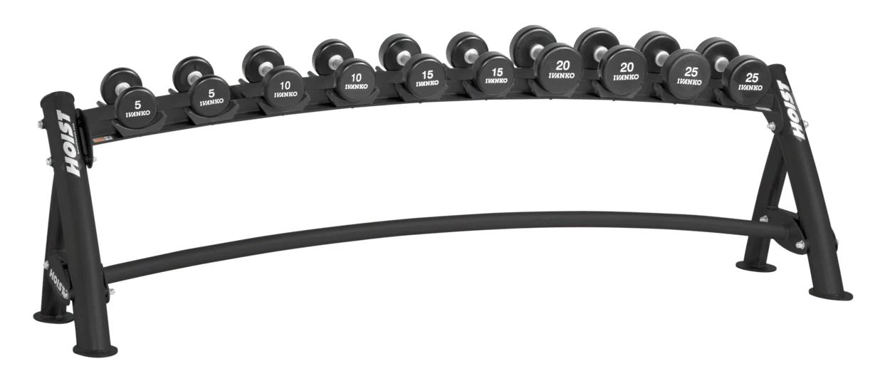 Hoist Fitness 1-Tier Horizontal Dumbbell Rack