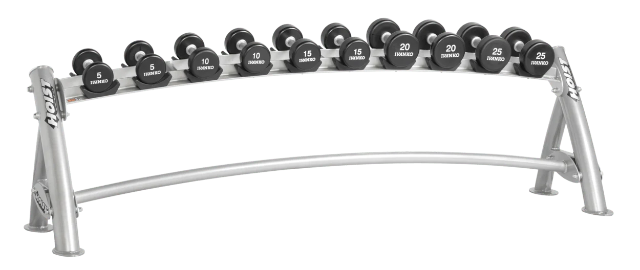 Hoist Fitness 1-Tier Horizontal Dumbbell Rack