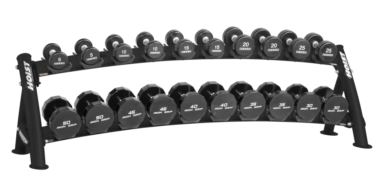 Hoist Fitness 2-Tier Horizontal Dumbbell Rack